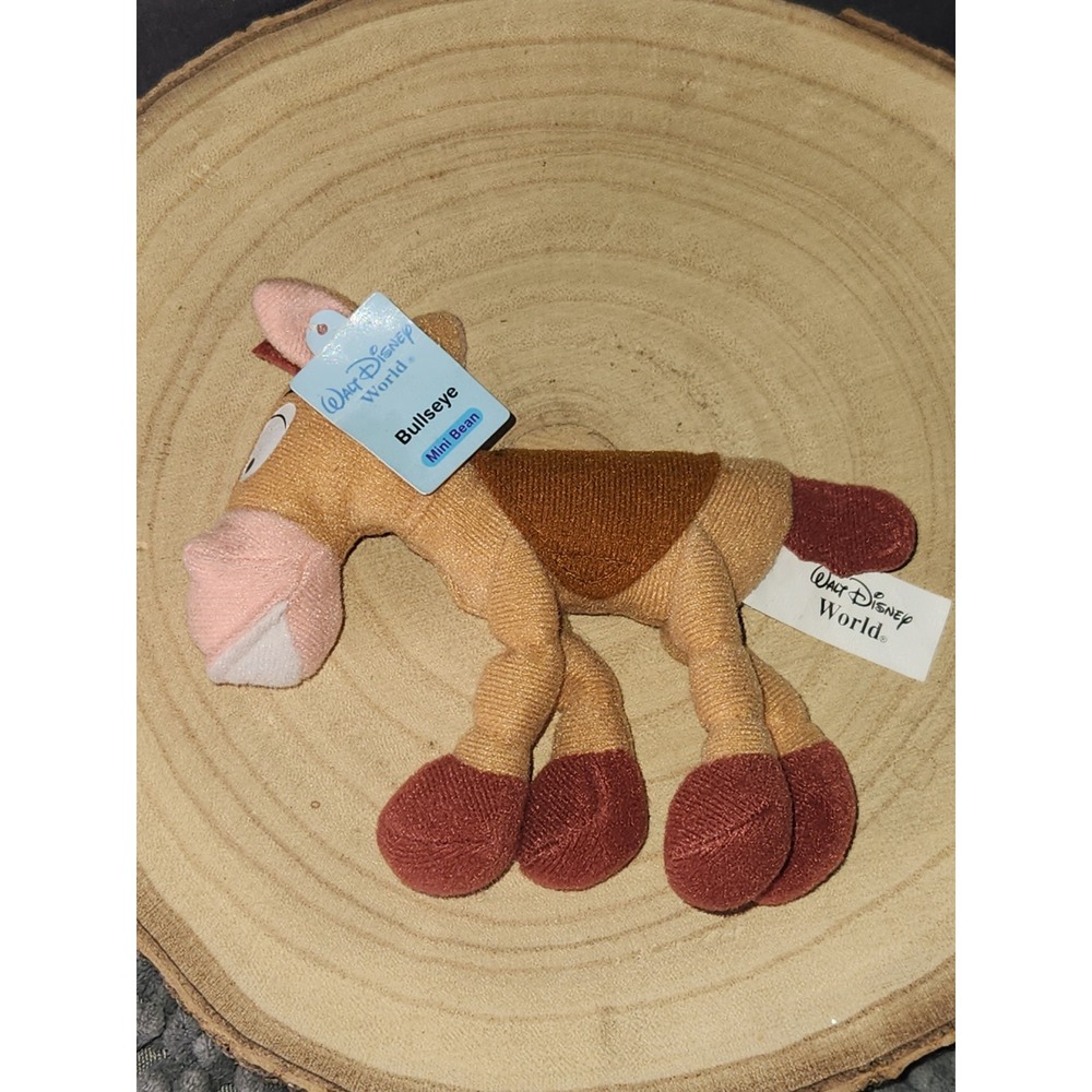 Kelloggs Bullseye Horse Mini Bean Plush 3.5" Toy Story Disney Stuffed Animal~NEW